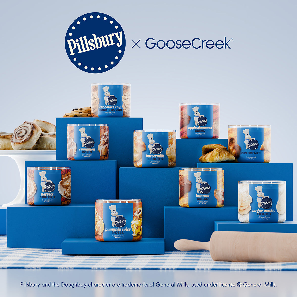 Chocolate Chip Cookie Dough 3-Wick Pillsbury Candle